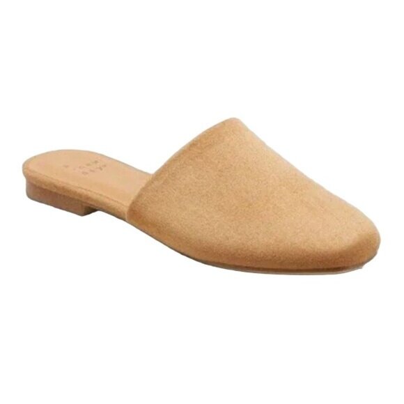 a new day Shoes - A New Day Tan Thea Memory Foam Mules Slide Slip On Faux Suede upper 9.5